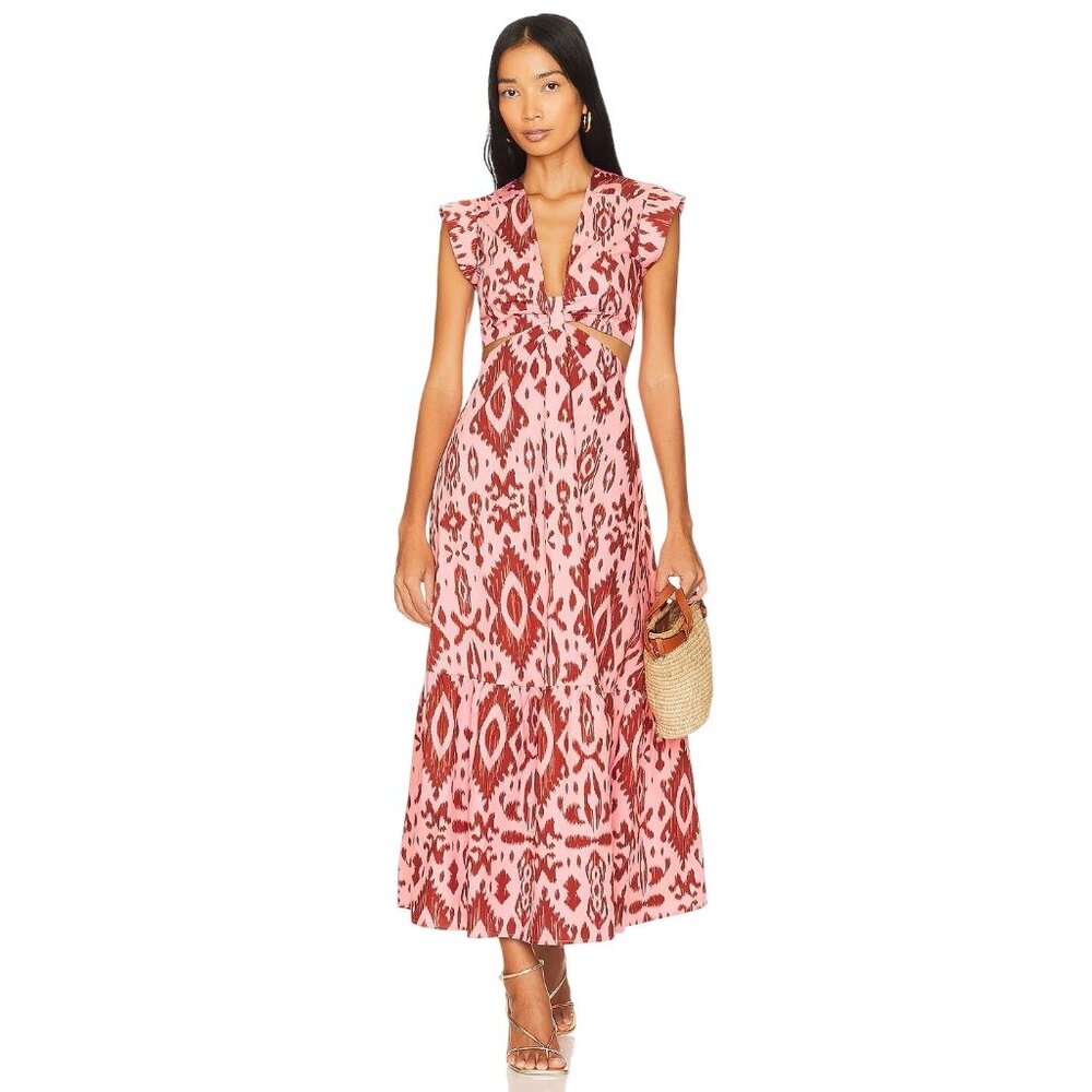 Steve Madden Got Your Batik Dress in Burnt Umber Medium New Womens Gown Maxi